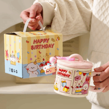 SENSENLIVE birthday gift Cute Mug coffee cup tumbler